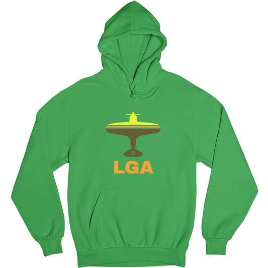 Fly New York LGA Airport Unisex Hoodie | Green