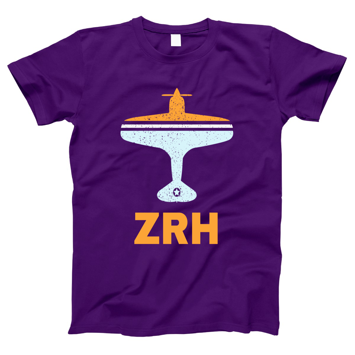 Fly Zurich ZRH Airport Women's T-shirt | Purple