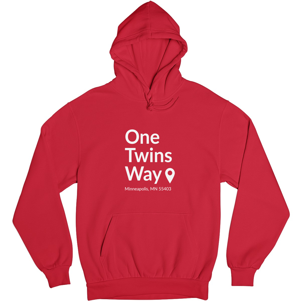 Minnesota Baseball Stadium Unisex Hoodie | Red