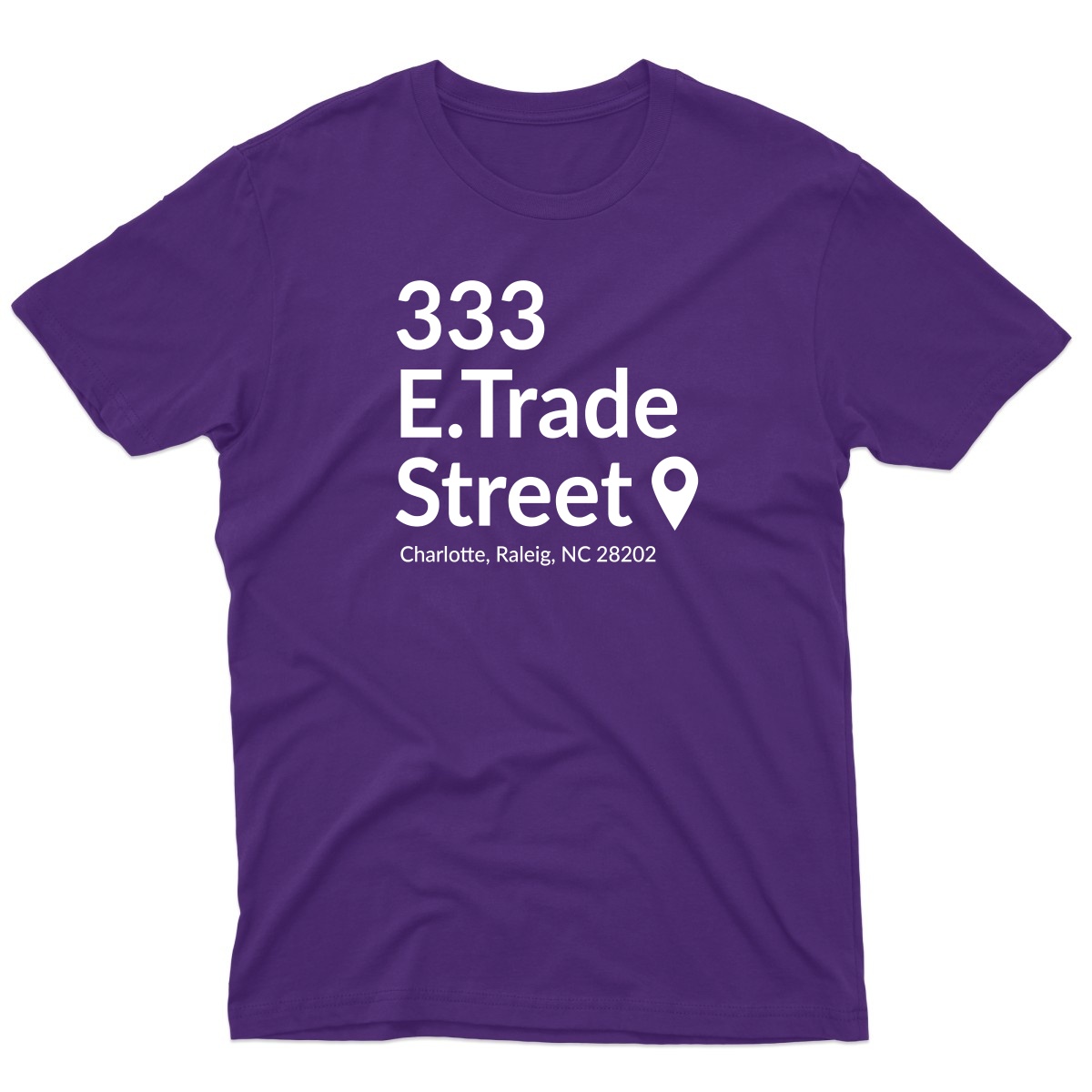 Charlotte Basketball Stadium Men's T-shirt | Purple