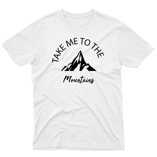 Take Me To The Mountains Men's T-shirt | White