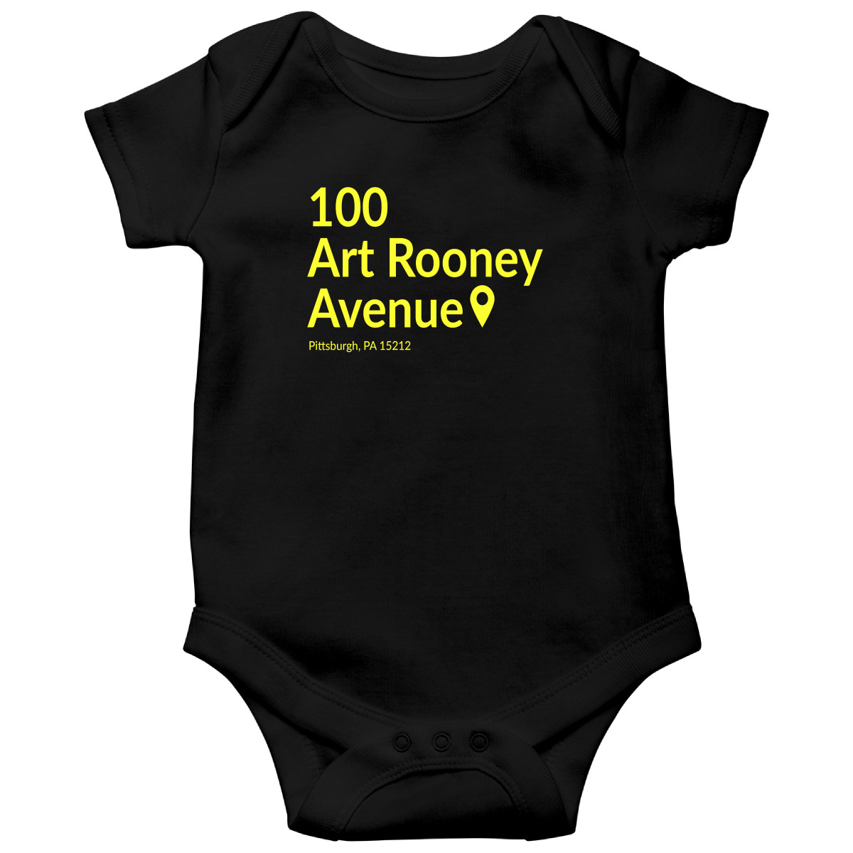 Pittsburgh Football Stadium Baby Bodysuits | Black