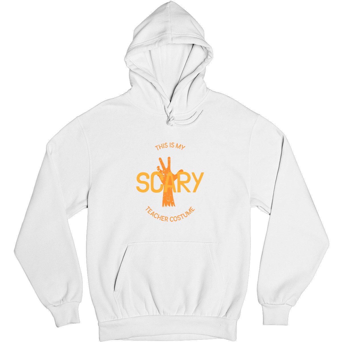 This Is My Scary Teacher Costume Unisex Hoodie | White