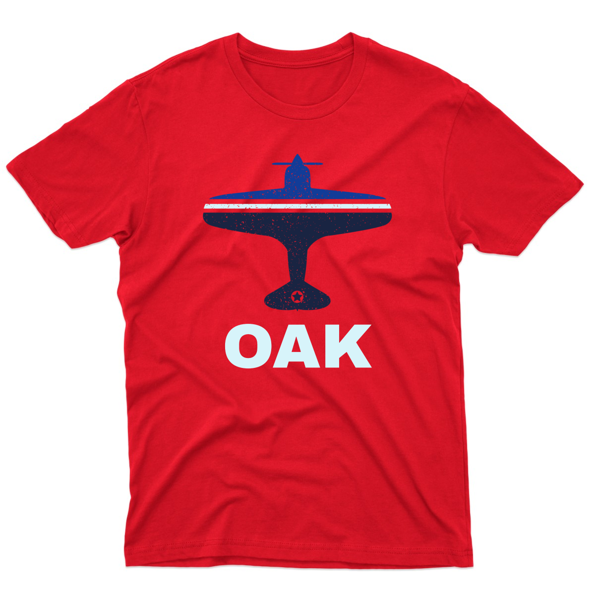 Fly Oakland OAK Airport Men's T-shirt | Red