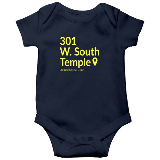 Utah Basketball Stadium Baby Bodysuits | Navy
