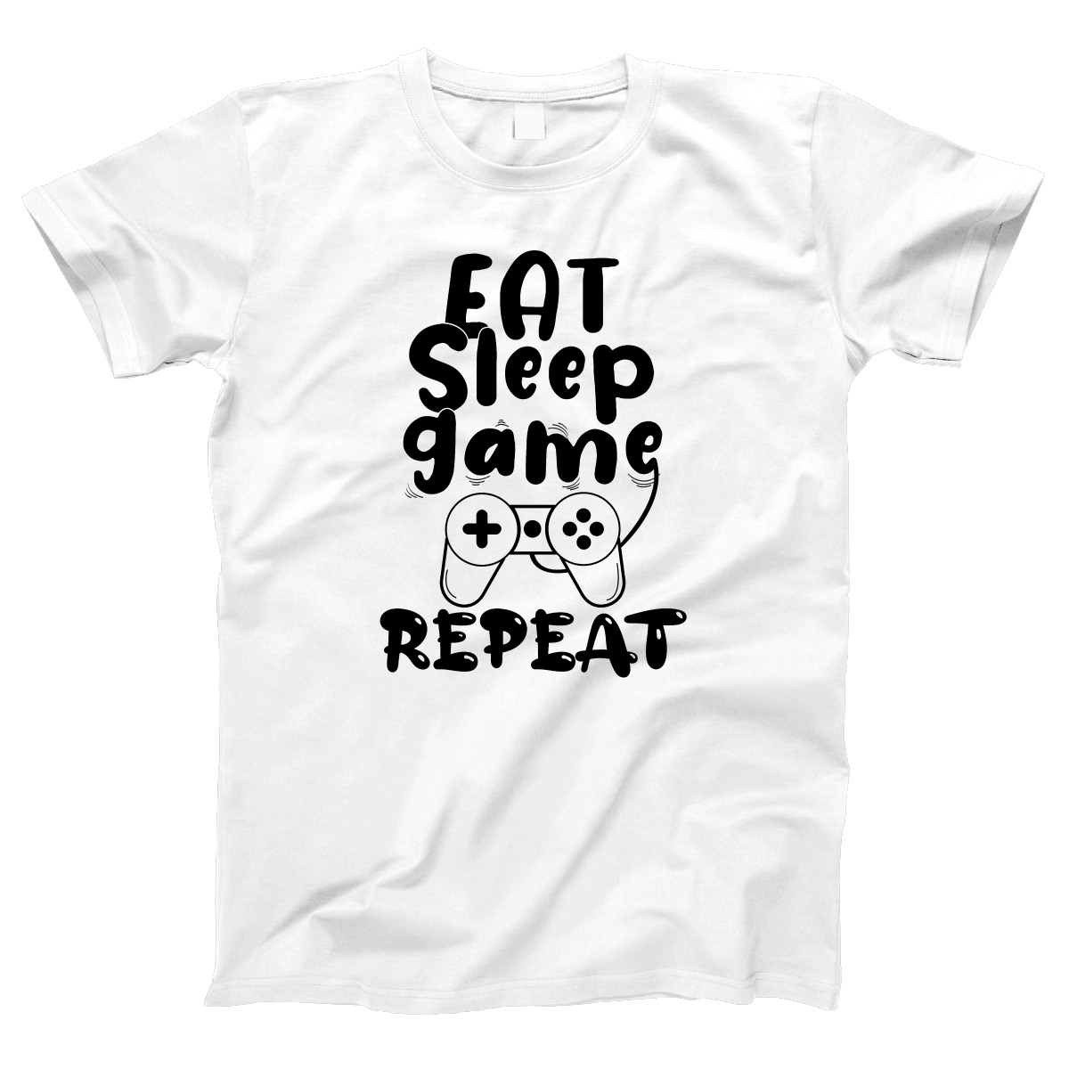 Eat Sleep Game Repeat Women's T-shirt | White