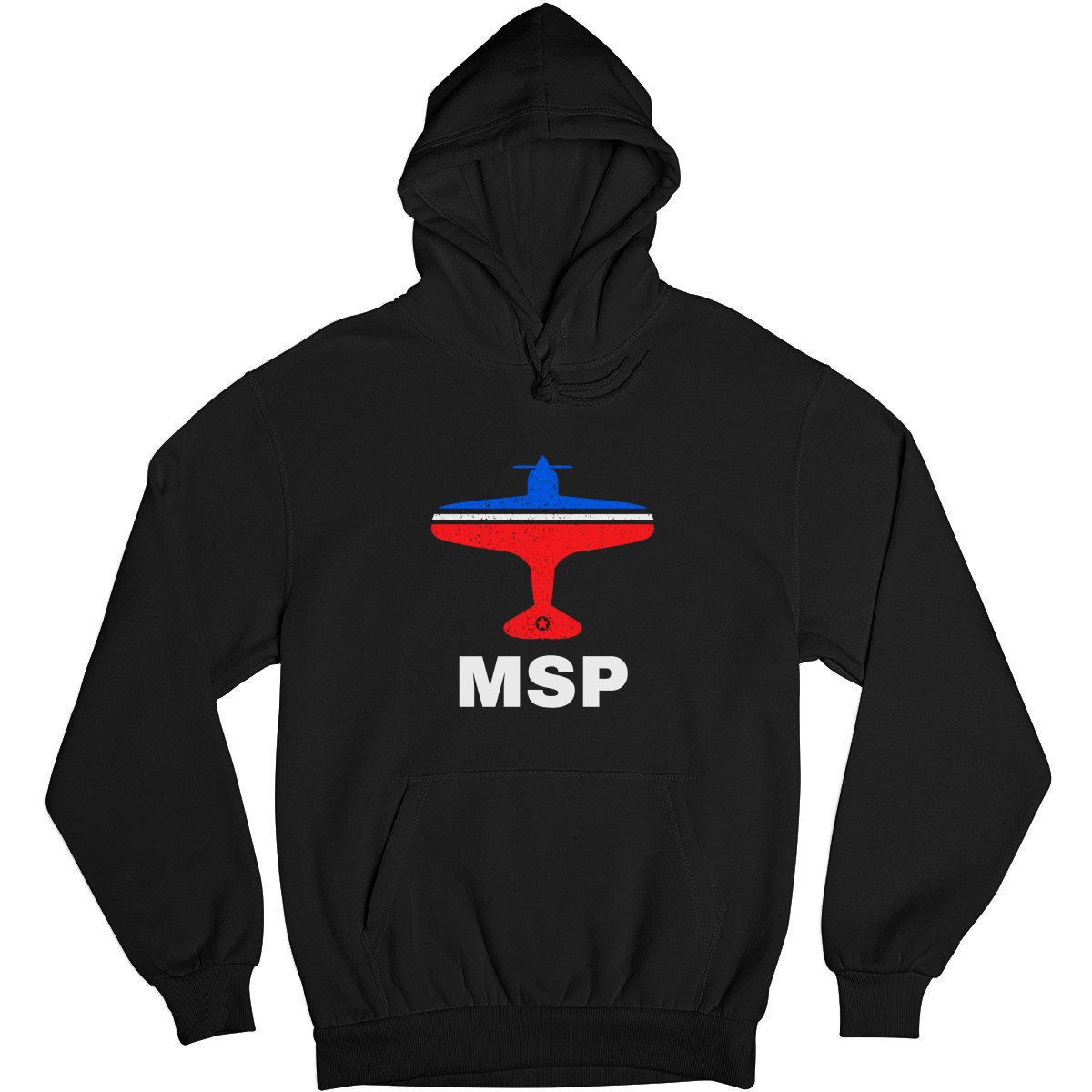 Fly Minneapolis MSP Airport Unisex Hoodie | Black