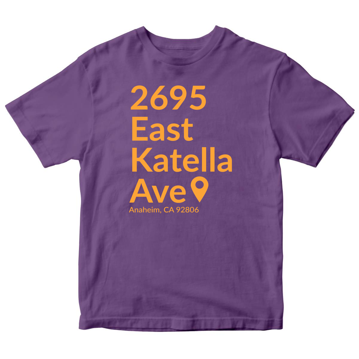 Anaheim Hockey Stadium  Toddler T-shirt | Purple