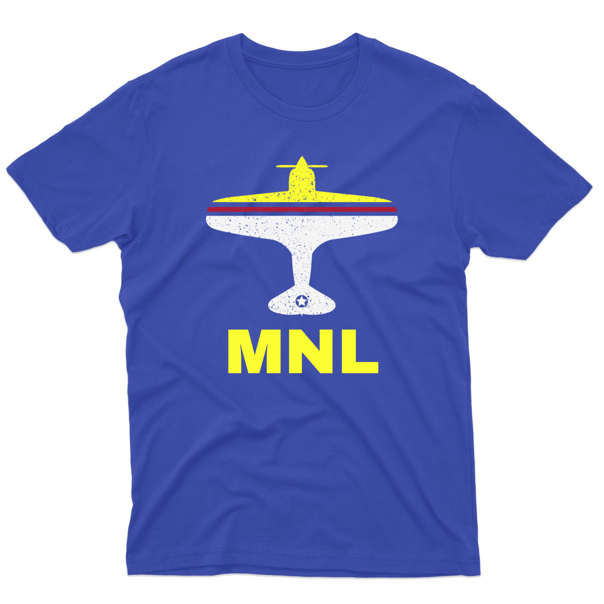 Fly Manila MNL Airport Men's T-shirt | Blue
