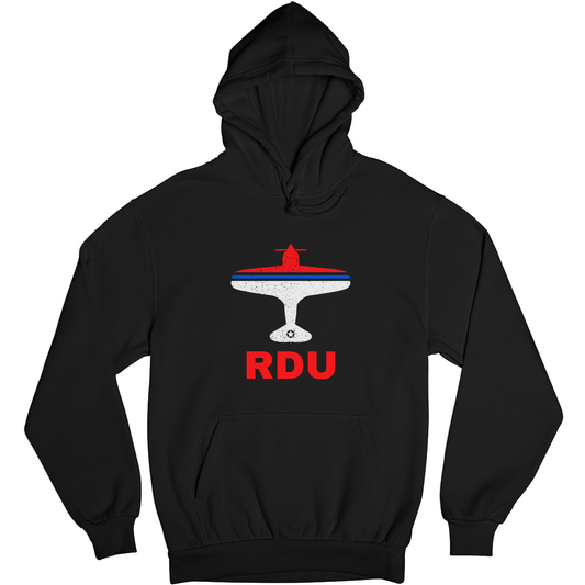 Fly Raleigh-Durham RDU Airport Unisex Hoodie | Black