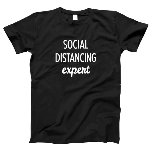 Social Distancing Expert Women's T-shirt | Black