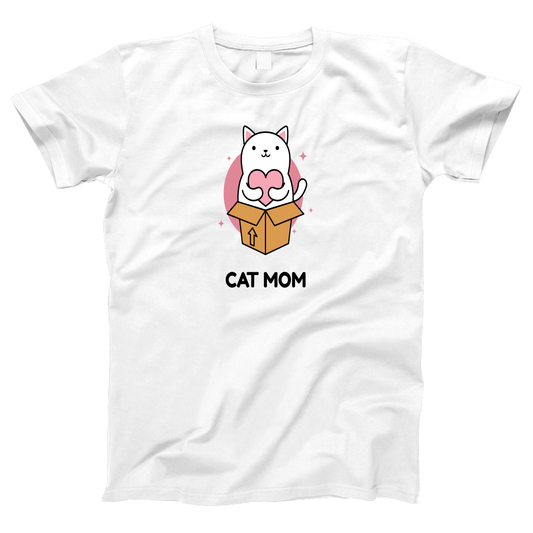 Cat Mom Women's T-shirt | White