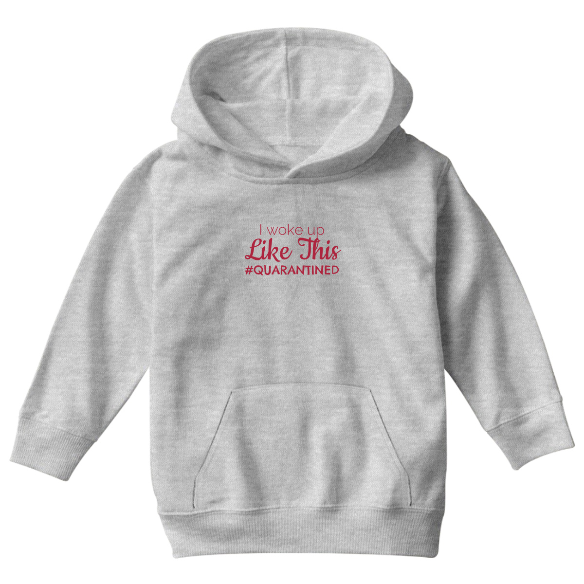 I WOKE UP Kids Hoodie | Gray