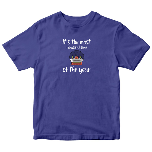 It is the Most Wonderful Time of the Year Kids T-shirt | Blue