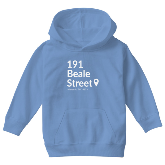 Memphis Basketball Stadium Kids Hoodie | Blue