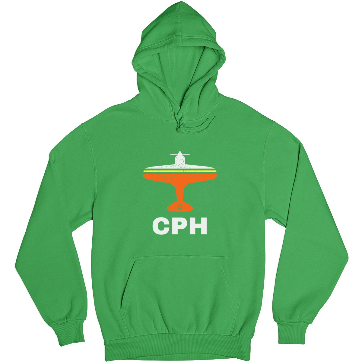 Fly Copenhagen CPH Airport Unisex Hoodie | Green
