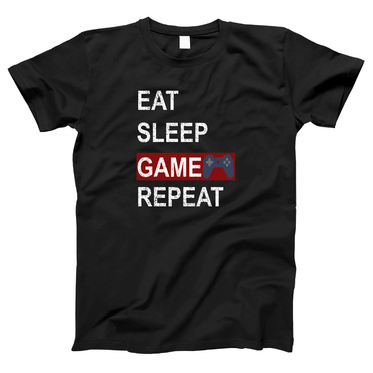 Eat Sleep Game Repeat Women's T-shirt | Black