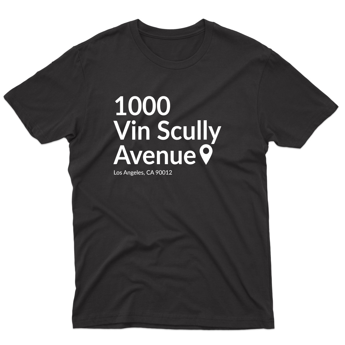 Los Angeles Baseball Stadium Men's T-shirt | Black