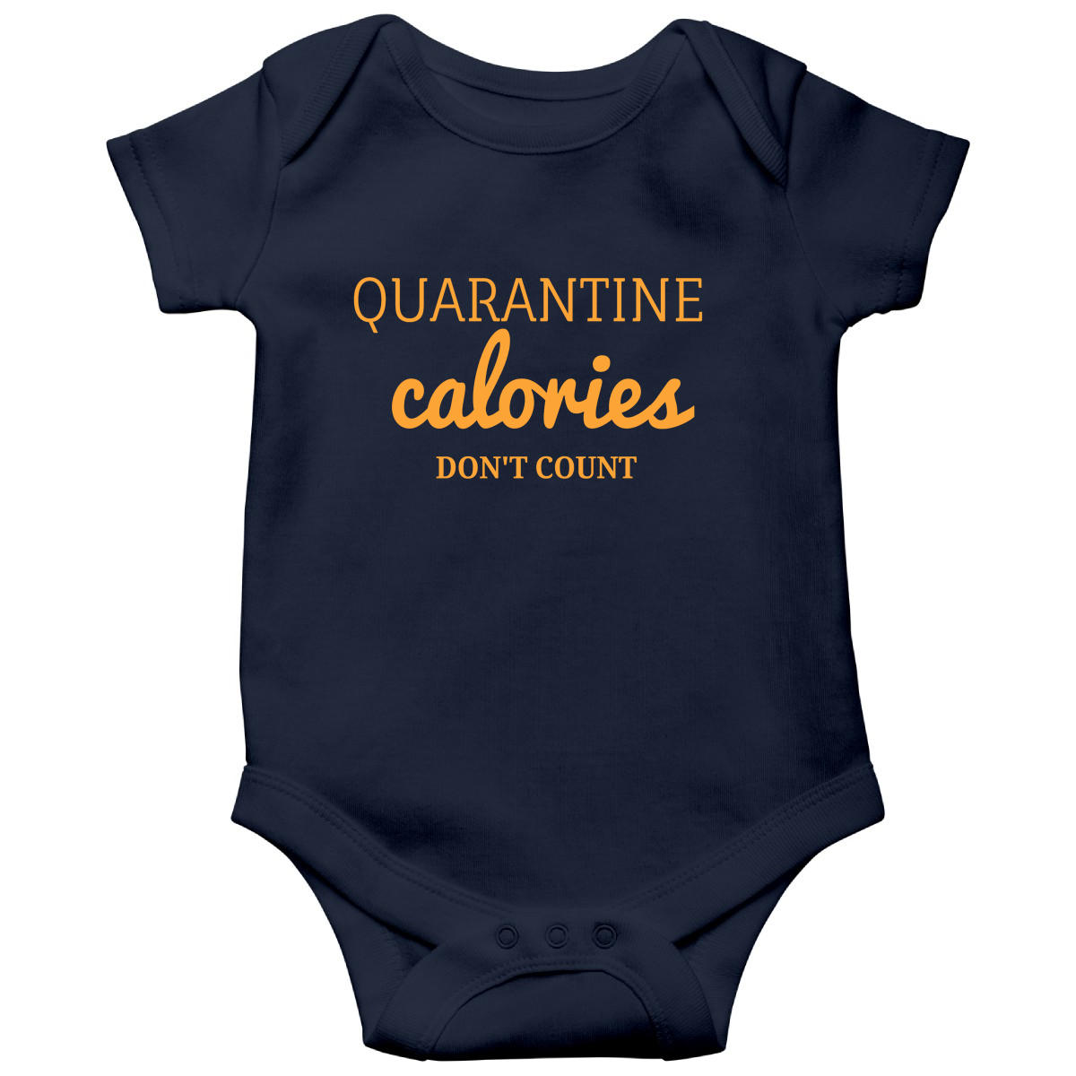 Quarantine Calories  Baby Bodysuits | Navy