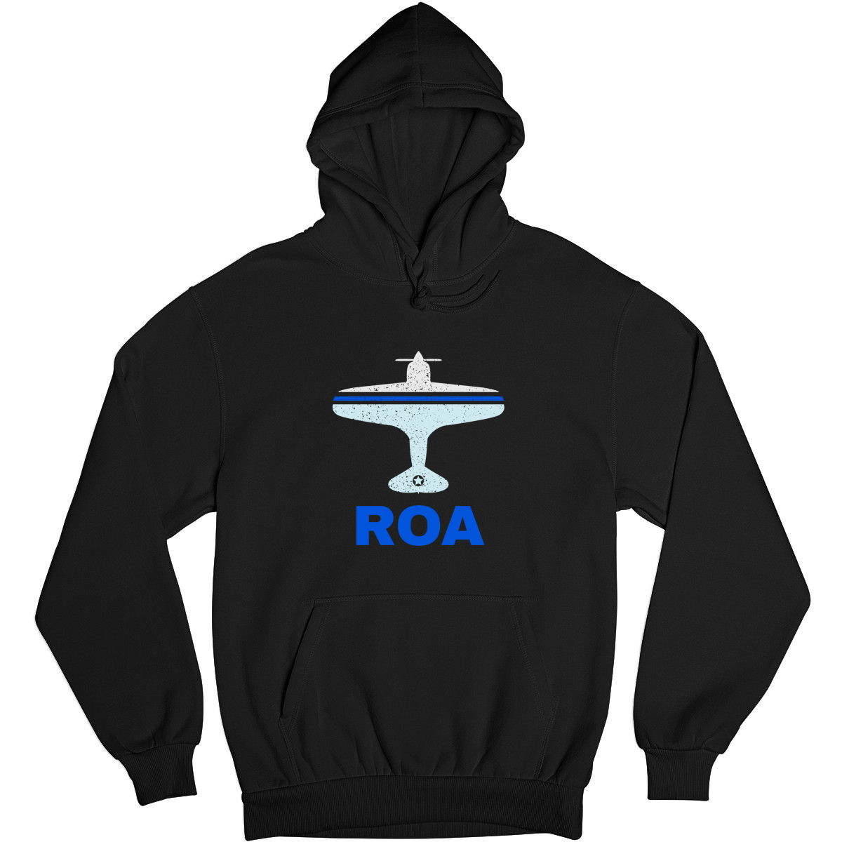 Fly Roanoke ROA Airport Unisex Hoodie | Black
