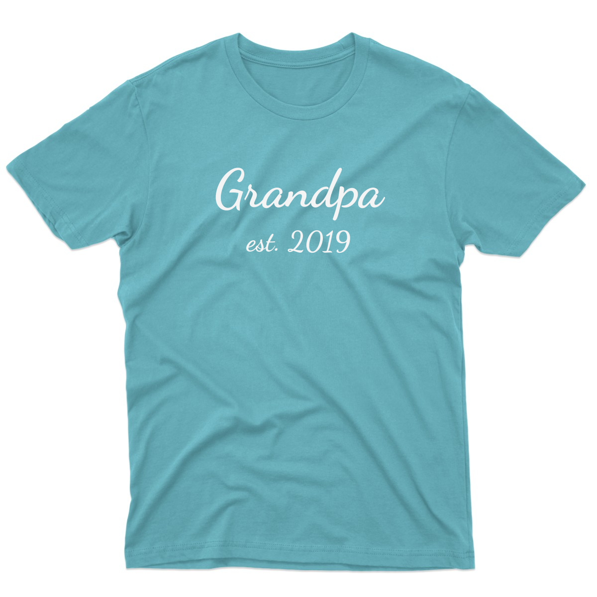 Grandpa Est Shirt 2019 Men's T-shirt | Turquoise