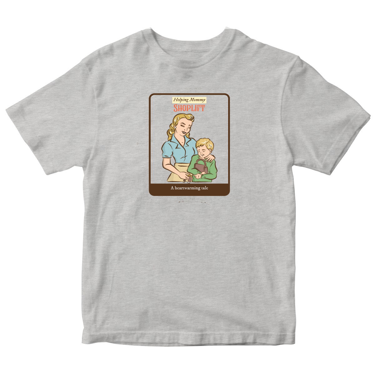 Helping Mommy Shoplift  Toddler T-shirt | Gray