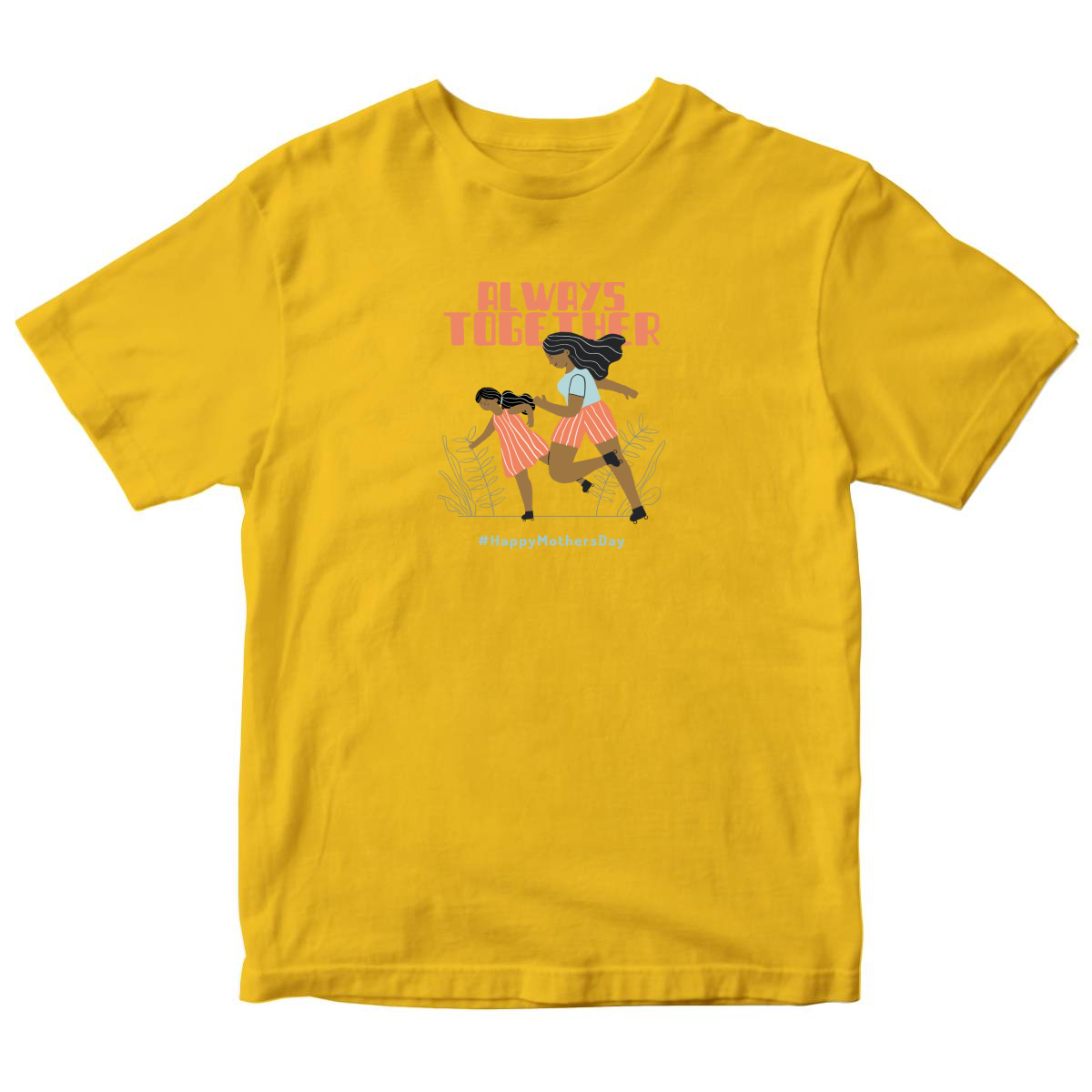 Always Together Kids T-shirt | Yellow
