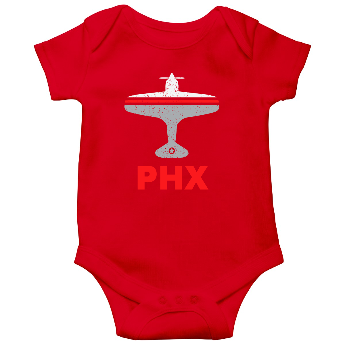Fly Phoenix PHX Airport  Baby Bodysuits | Red