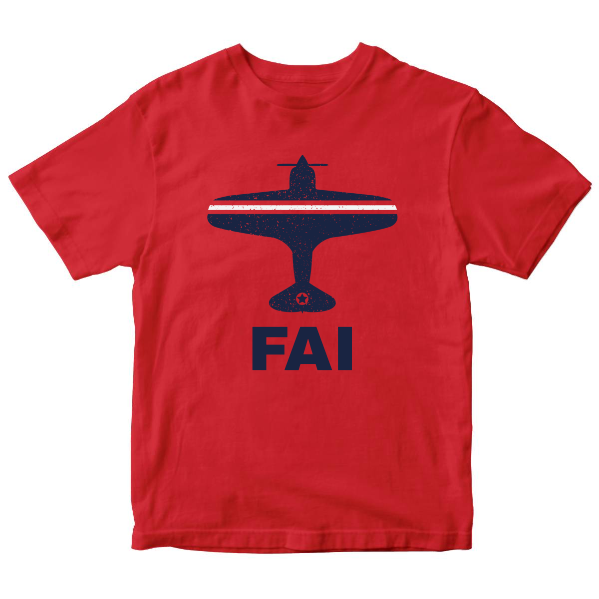 Fly Fairbanks FAI Airport Kids T-shirt | Red