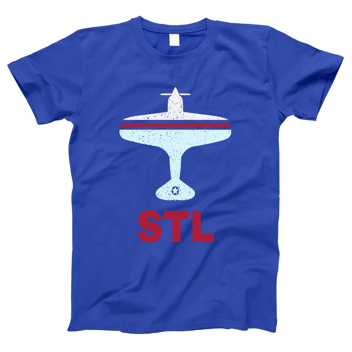 Fly St. Louis STL Airport Women's T-shirt | Blue