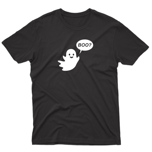 Cute Ghost Halloween Men's T-shirt | Black