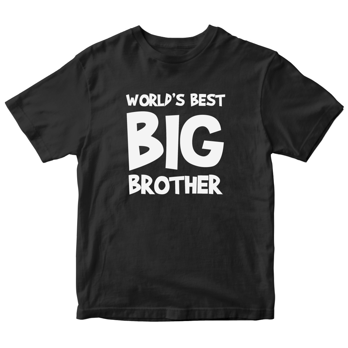 World's Best Big Brother Kids T-shirt | Black
