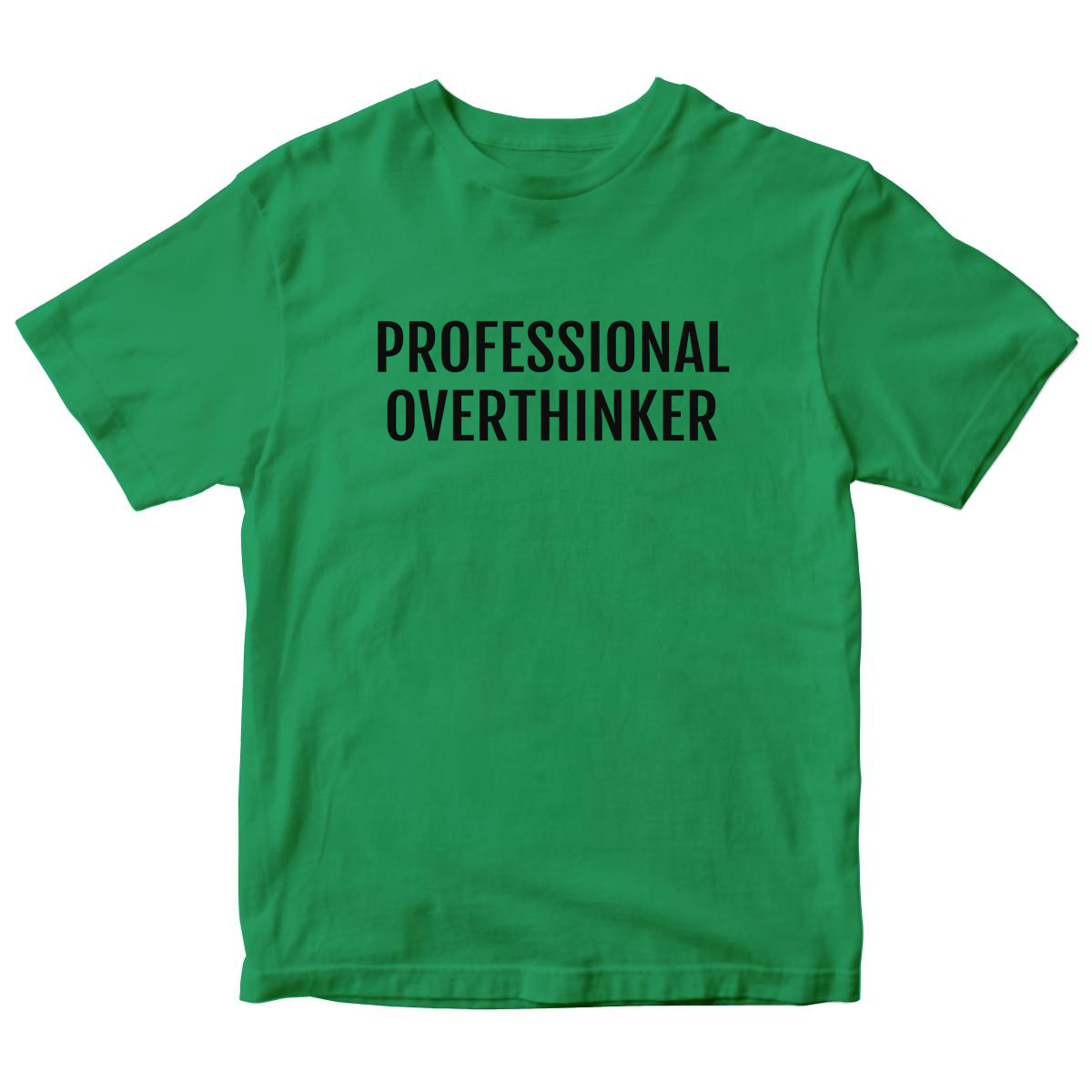 Professional Overthinker Kids T-shirt | Green