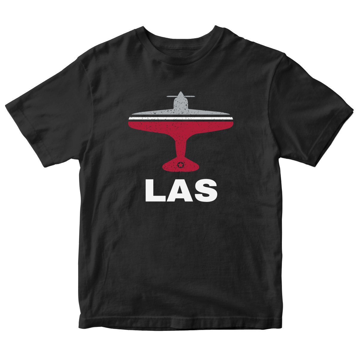 Fly Las Vegas LAS Airport Kids T-shirt | Black