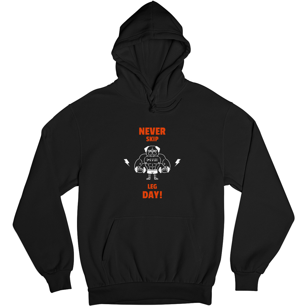 Never Skip Leg day Unisex Hoodie | Black