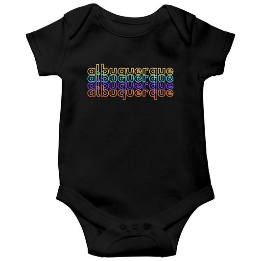 Albuquerque Baby Bodysuit | Black