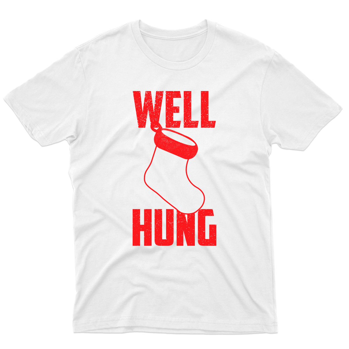 Well Hung Men's T-shirt | White