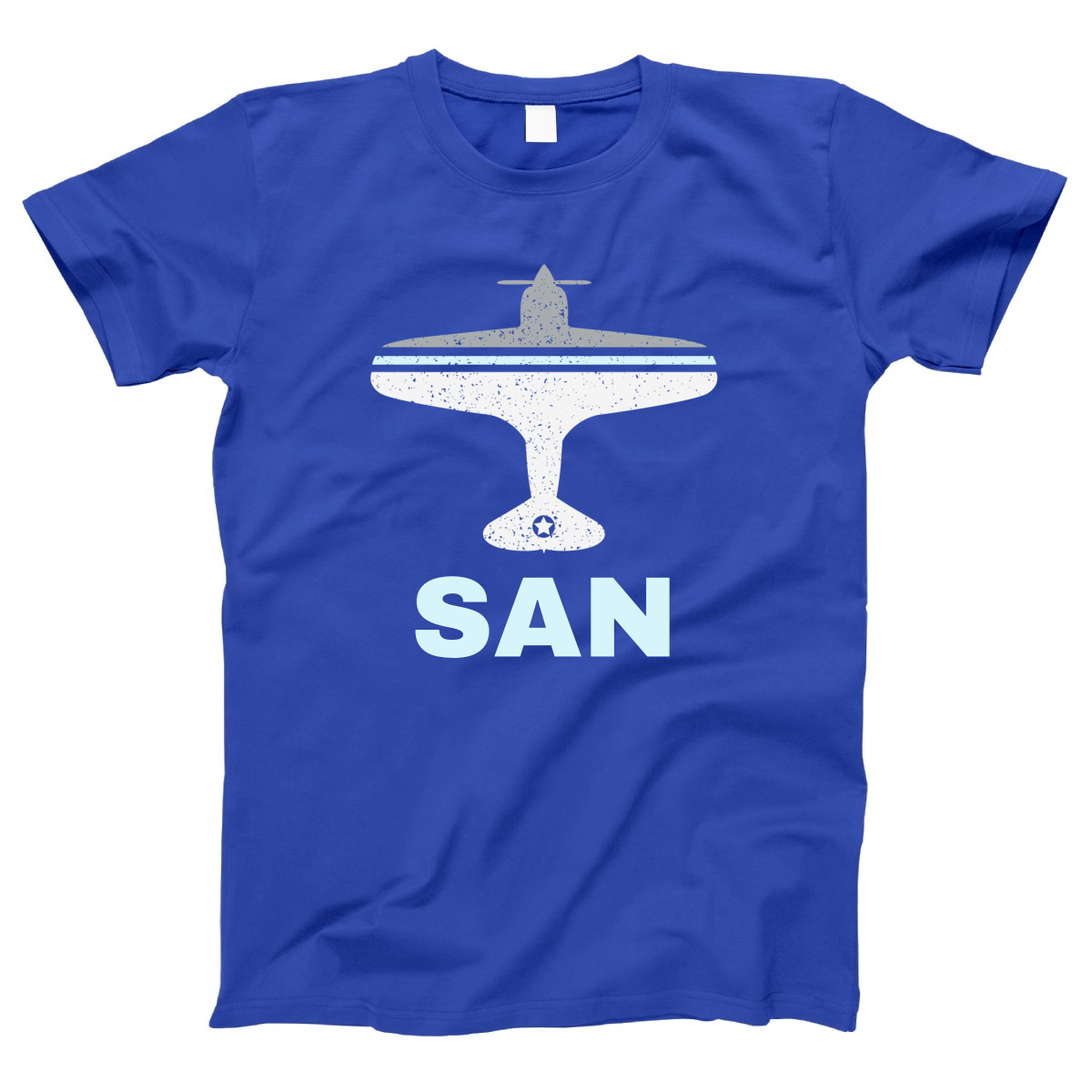 Fly San Diego SAN Airport Women's T-shirt | Blue