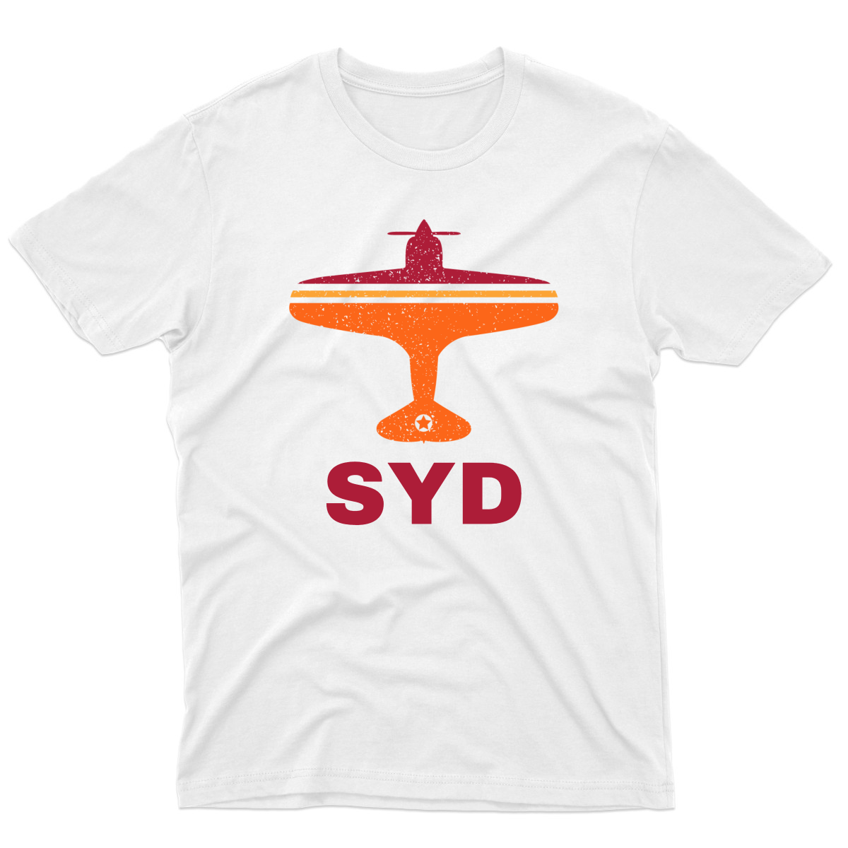 Fly Sydney SYD Airport  Men's T-shirt | White