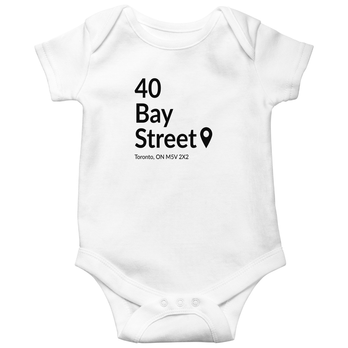 Toronto Basketball Stadium Baby Bodysuits | White