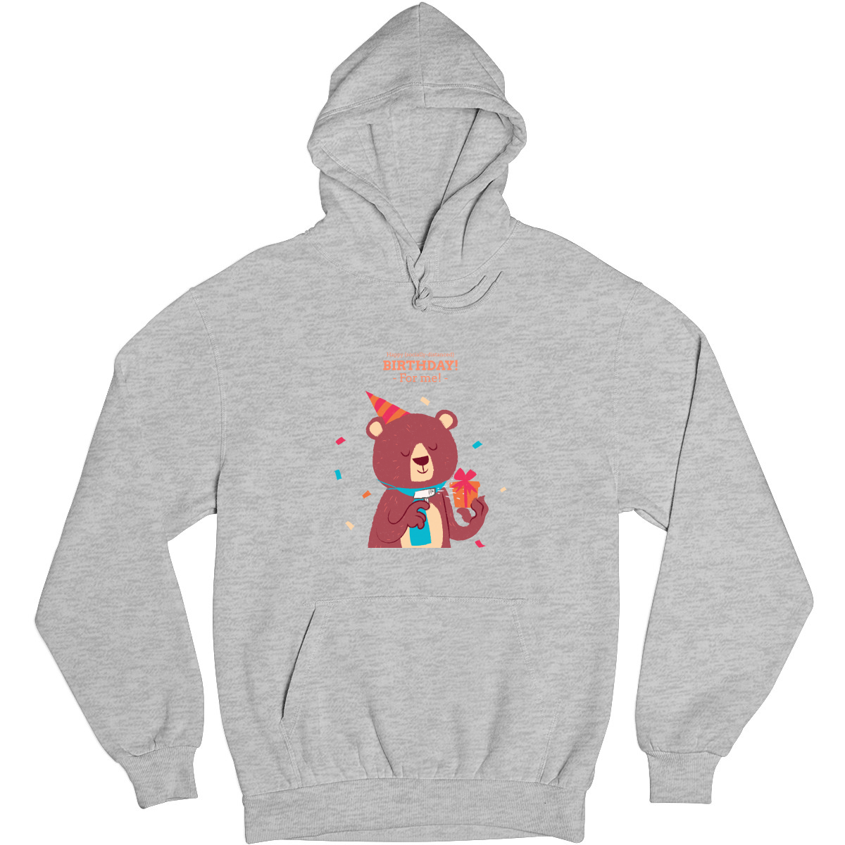 Happy (social distanced) birthday for me  Unisex Hoodie | Gray