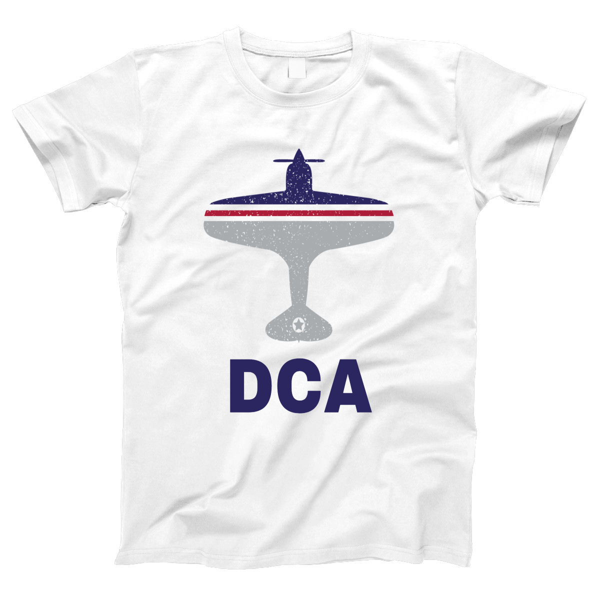 Fly Washington D.C. DCA Airport Women's T-shirt | White
