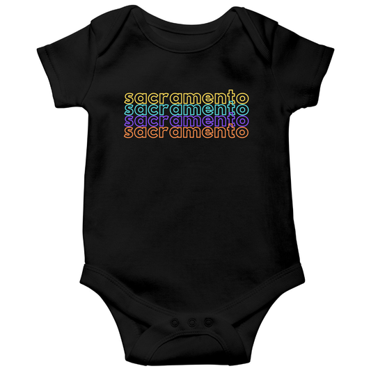 Sacramento Baby Bodysuit | Black