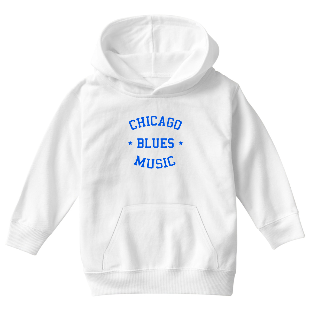 Chicago Blues Music Kids Hoodie | White