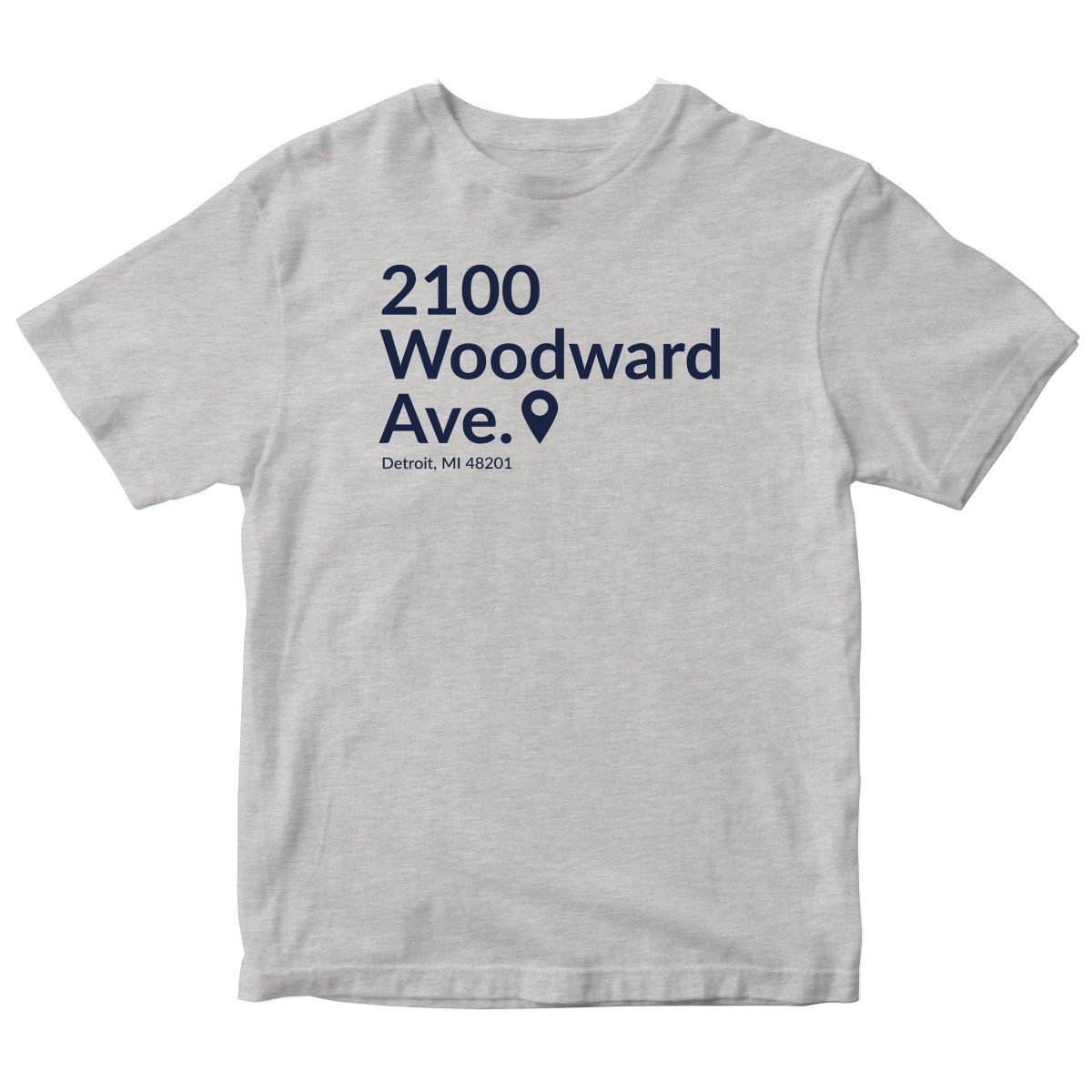 Detroit Baseball Stadium Kids T-shirt | Gray