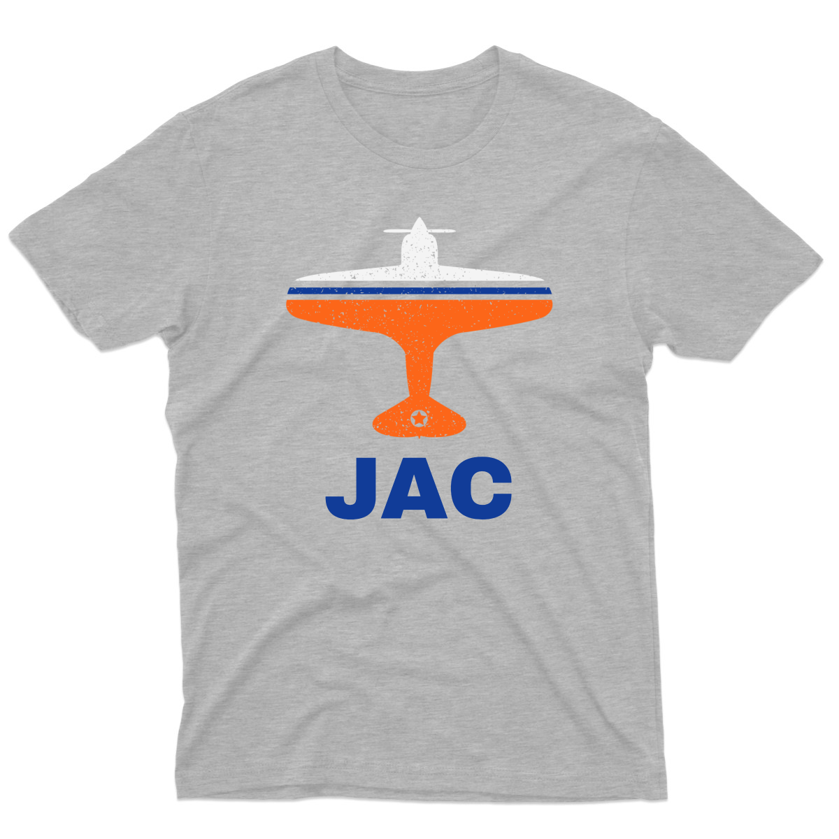 Fly Jackson Hole JAC Airport Men's T-shirt | Gray