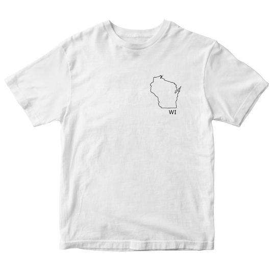 Wisconsin Kids T-shirt | White