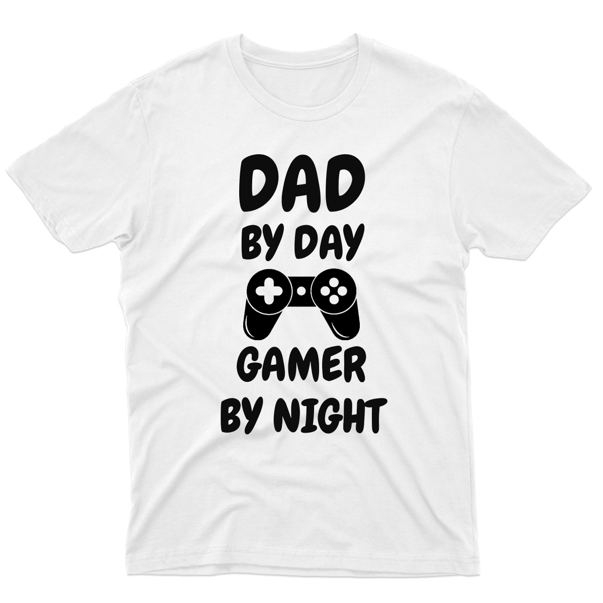 Dad By Day Gamer By Night  Men's T-shirt | White
