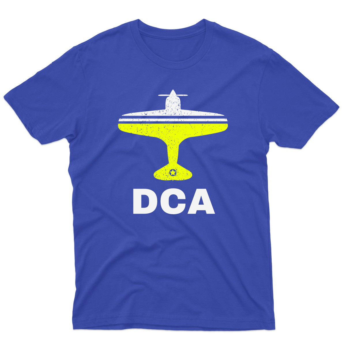 Fly Washington D.C. DCA Airport Men's T-shirt | Blue