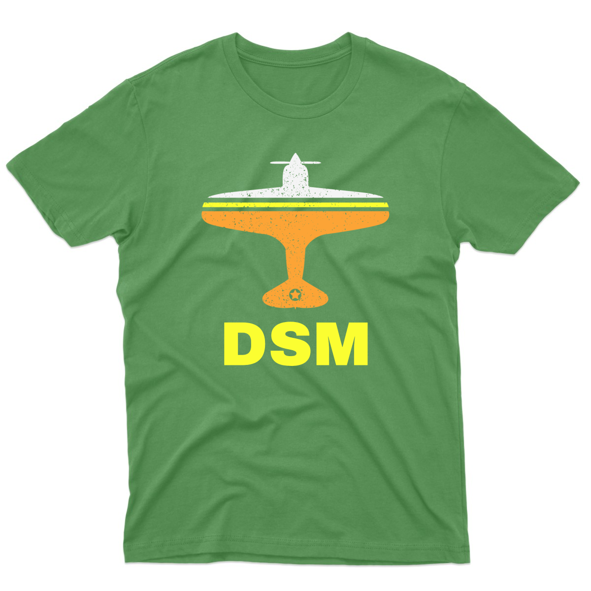 Fly Des Moines DSM Airport Men's T-shirt | Green